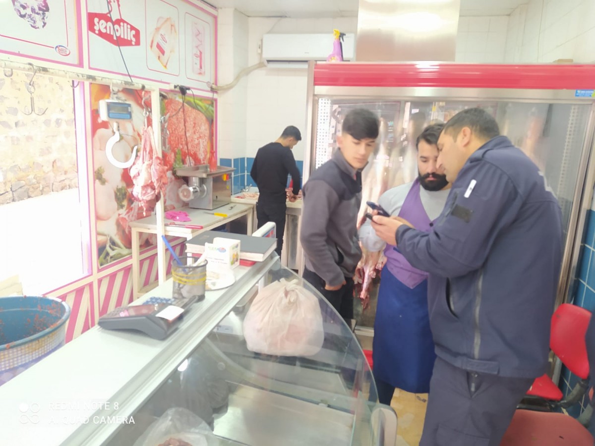 Viranşehir’de kasaplarda rayiç denetimi