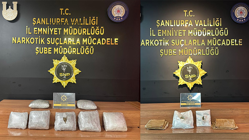 Şanlıurfa’da uyuşturucu operasyonu: 4 gözaltı;