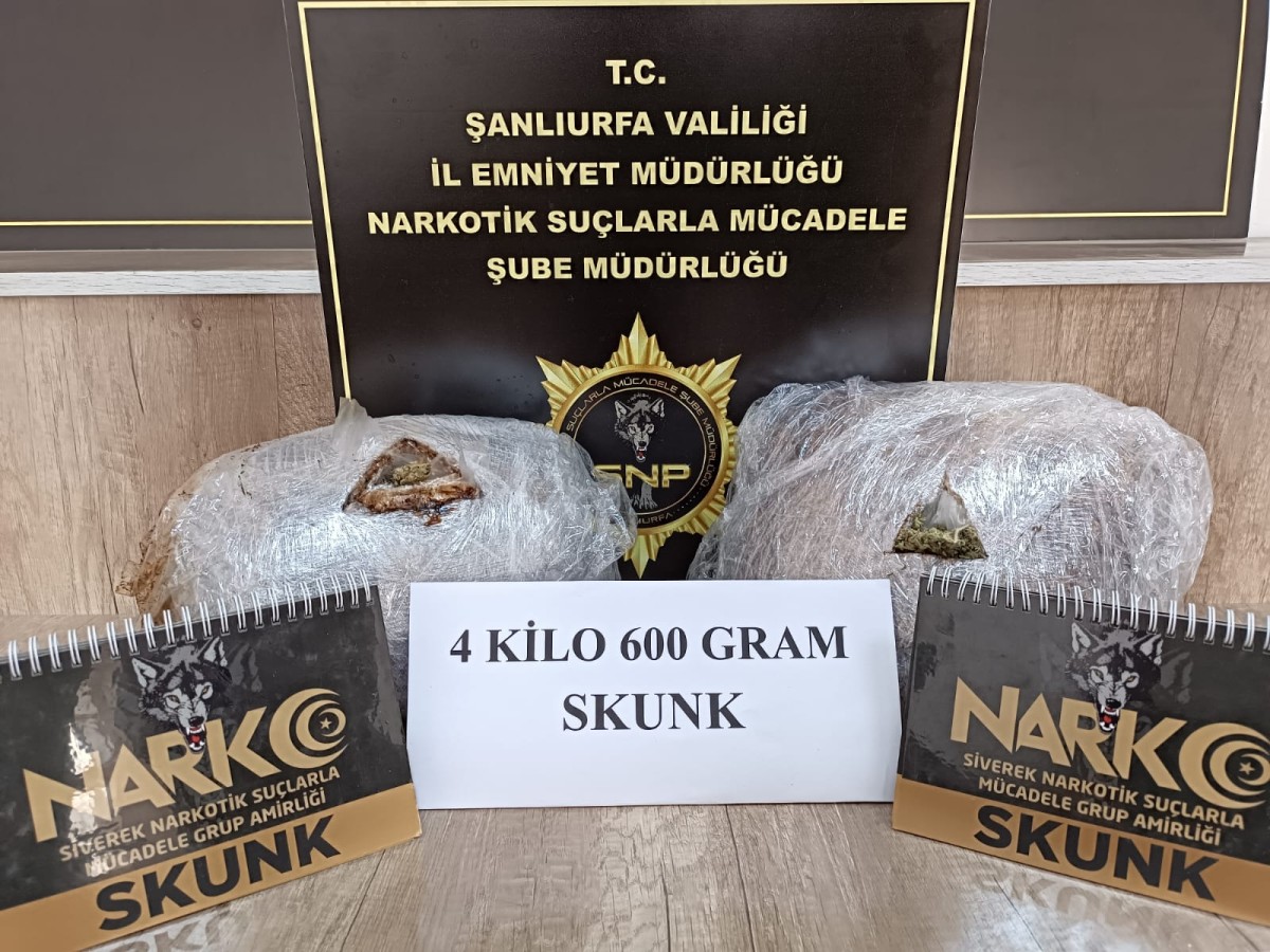 Şanlıurfa’da narkotik operasyonu
Şanlıurfa’da narkotik operasyonu;