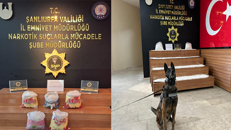 Şanlıurfa’da narkotik operasyonu;
